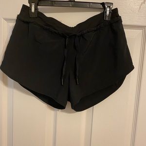 Lululemon Black Women Shorts with drawstring 6